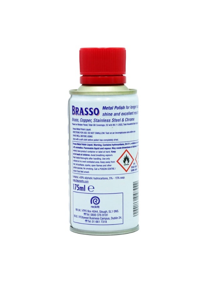 براسو ملمع المعادن Brasso للنحاس الأصفر والنحاس والفولاذ المقاوم للصدأ والكروم 175 مل - Image 2